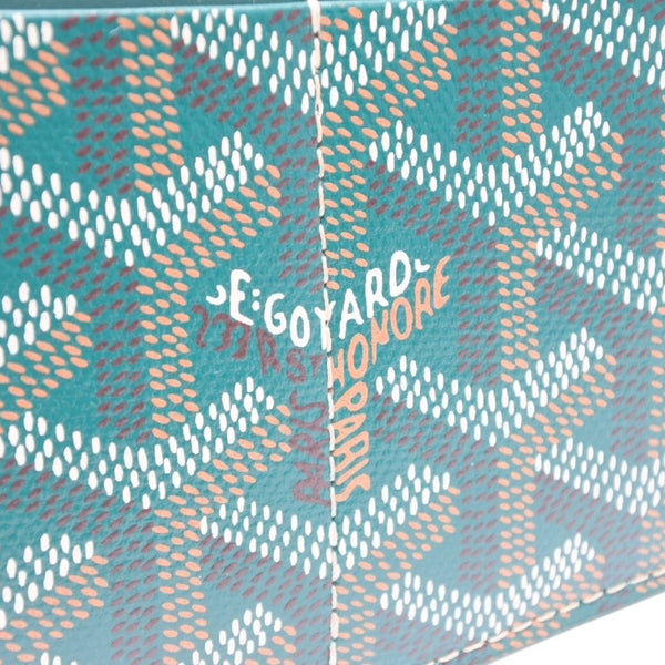 Very good condition GOYARD Insert Louise long wallet INSLOUMMLTY09CL09P PVC leather green used 4a001207