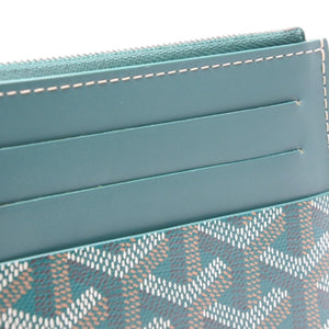 Very good condition GOYARD Insert Louise long wallet INSLOUMMLTY09CL09P PVC leather green used 4a001207