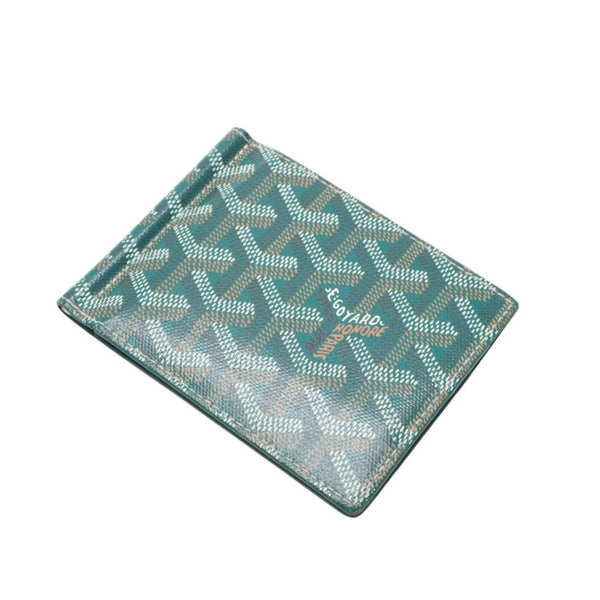 GOYARD Saint Thomas Wallet Saint Thomas Bifold Wallet Money Clip STTHOMPMLTY09CL09P Green Good Condition Used 4a001206