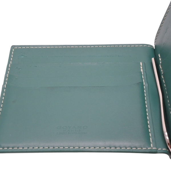 GOYARD Saint Thomas Wallet Saint Thomas Bifold Wallet Money Clip STTHOMPMLTY09CL09P Green Good Condition Used 4a001206