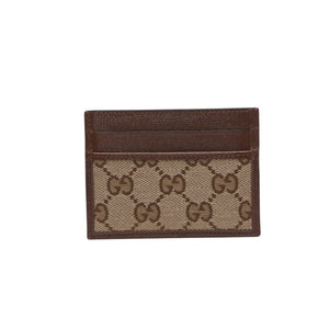 New and unused GUCCI GUCCI × BALENCIAGA Balenciaga Card Case Card Holder 681709 GG Canvas Brown Demna Used 4a001211