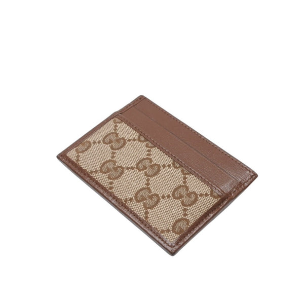 New and unused GUCCI GUCCI × BALENCIAGA Balenciaga Card Case Card Holder 681709 GG Canvas Brown Demna Used 4a001211