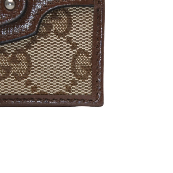 New and unused GUCCI GUCCI × BALENCIAGA Balenciaga Card Case Card Holder 681709 GG Canvas Brown Demna Used 4a001211