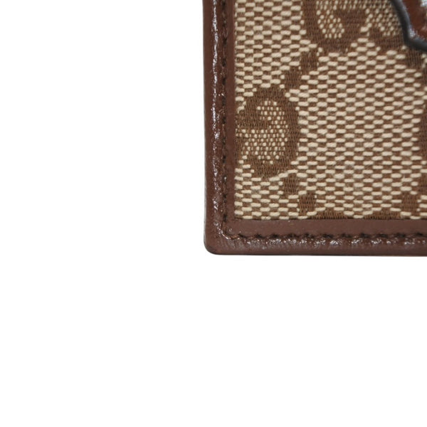 New and unused GUCCI GUCCI × BALENCIAGA Balenciaga Card Case Card Holder 681709 GG Canvas Brown Demna Used 4a001211