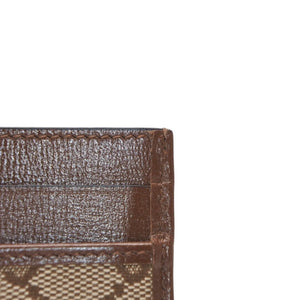 New and unused GUCCI GUCCI × BALENCIAGA Balenciaga Card Case Card Holder 681709 GG Canvas Brown Demna Used 4a001211