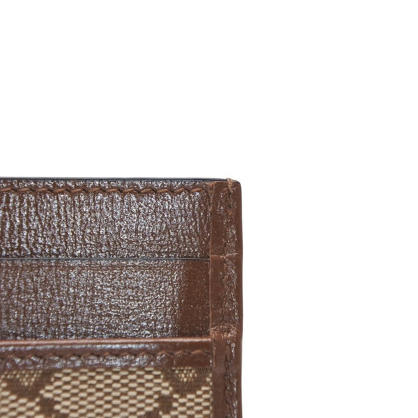 New and unused GUCCI GUCCI × BALENCIAGA Balenciaga Card Case Card Holder 681709 GG Canvas Brown Demna Used 4a001211