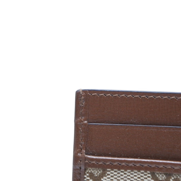 New and unused GUCCI GUCCI × BALENCIAGA Balenciaga Card Case Card Holder 681709 GG Canvas Brown Demna Used 4a001211