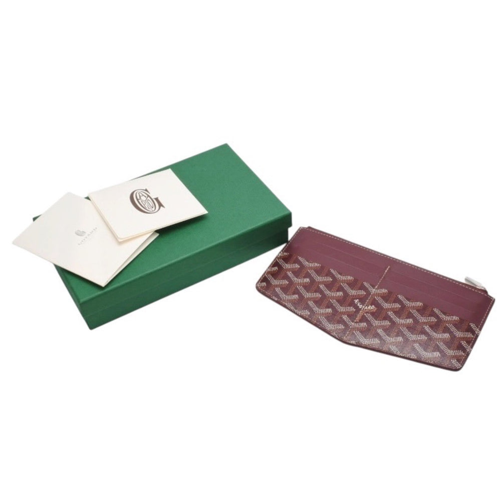 新品同様 GOYARD ゴヤール Insert Louise インサートルイーズ 長財布 カードケース INSLOUMMLTY33CL33P ボルドー 中古 4a001210