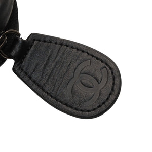 Very Good Condition CHANEL Jumping Rope Skipping Rope Carbon Coco Mark Black Vintage Chanel Used 4a000608
