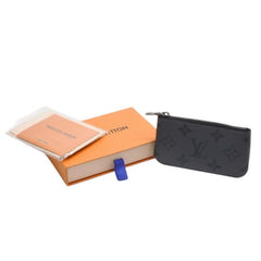 New Unused LOUIS VUITTON Pochette Cle Coin Case Coin Purse M80905 Monogram Eclipse Black Used 4a001214