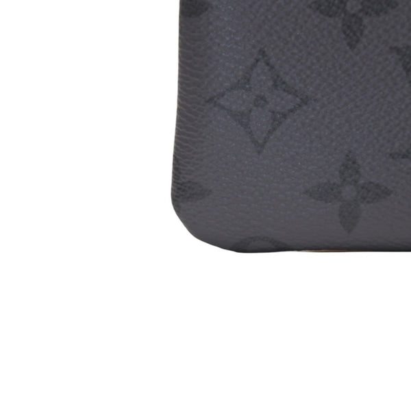 New Unused LOUIS VUITTON Pochette Cle Coin Case Coin Purse M80905 Monogram Eclipse Black Used 4a001214