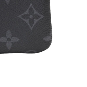 New Unused LOUIS VUITTON Pochette Cle Coin Case Coin Purse M80905 Monogram Eclipse Black Used 4a001214