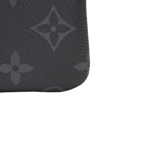 New Unused LOUIS VUITTON Pochette Cle Coin Case Coin Purse M80905 Monogram Eclipse Black Used 4a001214