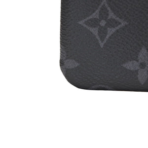 New Unused LOUIS VUITTON Pochette Cle Coin Case Coin Purse M80905 Monogram Eclipse Black Used 4a001214