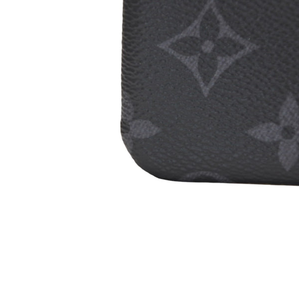 New Unused LOUIS VUITTON Pochette Cle Coin Case Coin Purse M80905 Monogram Eclipse Black Used 4a001214