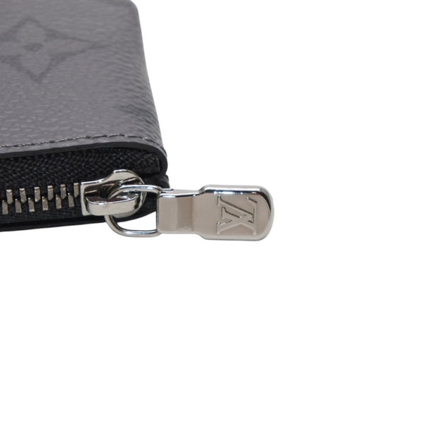 New Unused LOUIS VUITTON Pochette Cle Coin Case Coin Purse M80905 Monogram Eclipse Black Used 4a001214