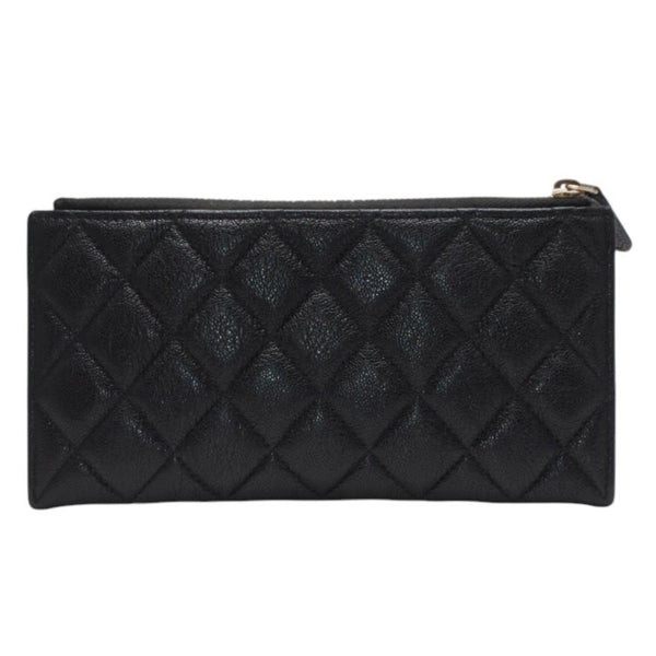CHANEL シャネル BOY CHANEL ボーイシャネル 長財布 A81254 26番台 ココマーク キャビアスキン ブラック 美品 中古 4a000832