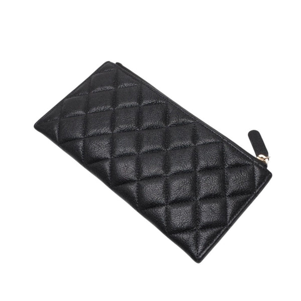 CHANEL シャネル BOY CHANEL ボーイシャネル 長財布 A81254 26番台 ココマーク キャビアスキン ブラック 美品 中古 4a000832