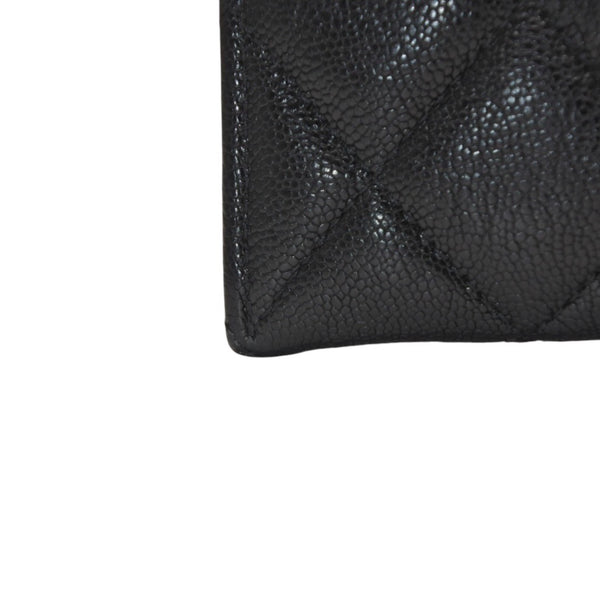 CHANEL シャネル BOY CHANEL ボーイシャネル 長財布 A81254 26番台 ココマーク キャビアスキン ブラック 美品 中古 4a000832