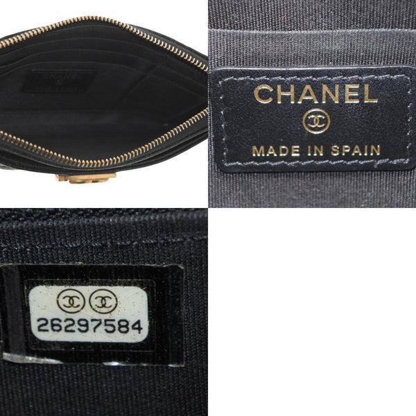 CHANEL シャネル BOY CHANEL ボーイシャネル 長財布 A81254 26番台 ココマーク キャビアスキン ブラック 美品 中古 4a000832