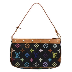 Like new LOUIS VUITTON Pochette Accessories Accessory Pouch M92648 Monogram Multicolor Black Used 4a001327