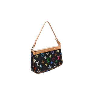 Like new LOUIS VUITTON Pochette Accessories Accessory Pouch M92648 Monogram Multicolor Black Used 4a001327