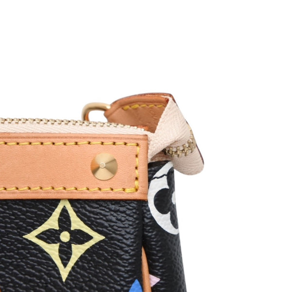 Like new LOUIS VUITTON Pochette Accessories Accessory Pouch M92648 Monogram Multicolor Black Used 4a001327