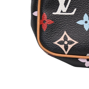 Like new LOUIS VUITTON Pochette Accessories Accessory Pouch M92648 Monogram Multicolor Black Used 4a001327