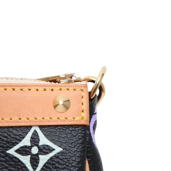 Like new LOUIS VUITTON Pochette Accessories Accessory Pouch M92648 Monogram Multicolor Black Used 4a001327