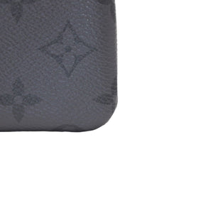 New Unused LOUIS VUITTON Pochette Cle Coin Case Coin Purse M80905 Monogram Eclipse Black Used 4a001214