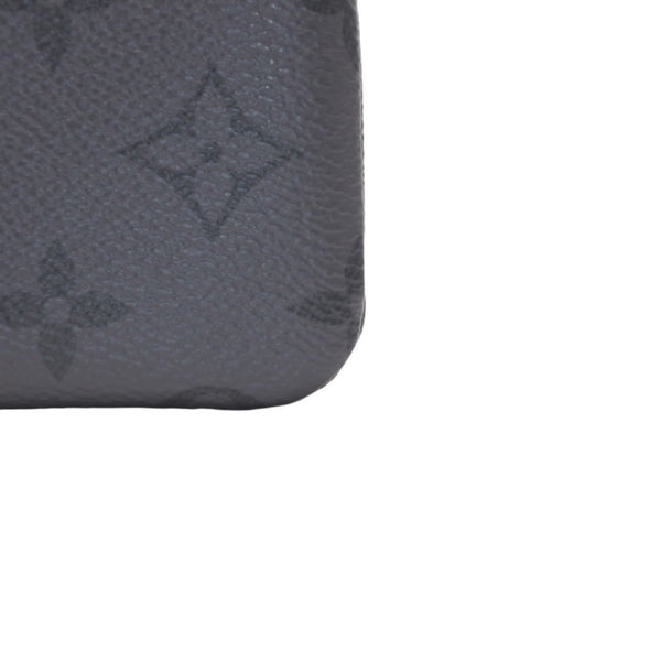 New Unused LOUIS VUITTON Pochette Cle Coin Case Coin Purse M80905 Monogram Eclipse Black Used 4a001214