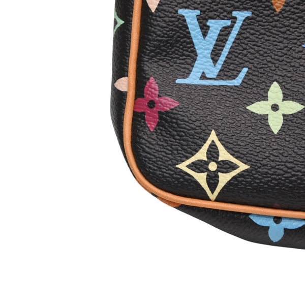 Like new LOUIS VUITTON Pochette Accessories Accessory Pouch M92648 Monogram Multicolor Black Used 4a001327