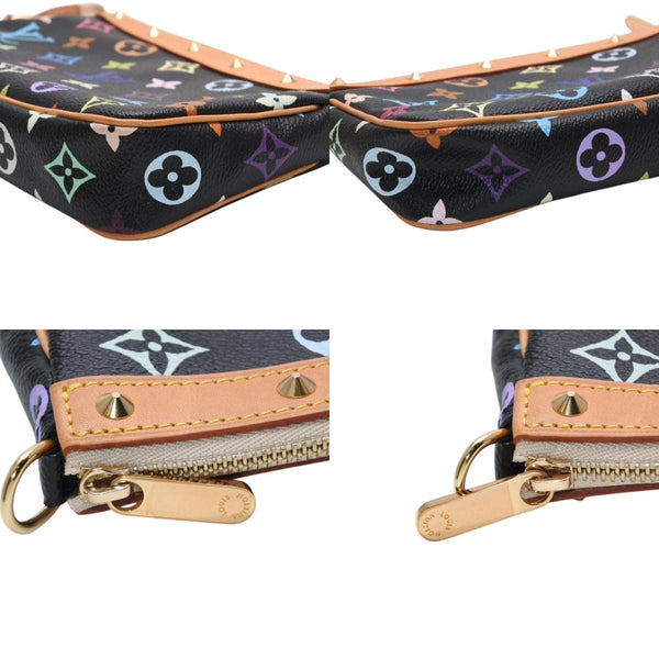 Like new LOUIS VUITTON Pochette Accessories Accessory Pouch M92648 Monogram Multicolor Black Used 4a001327
