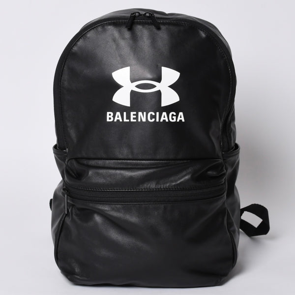 BALENCIAGA UNDER ARMOR Collaboration Rucksack 811748 2ABIM 1000 Black White Good Condition Used 4a001215