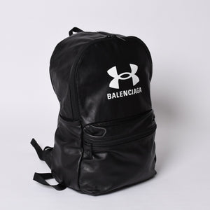 BALENCIAGA UNDER ARMOR Collaboration Rucksack 811748 2ABIM 1000 Black White Good Condition Used 4a001215