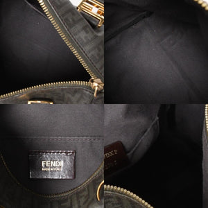FENDI フェンディ ゴールド金具 PVC ハンドバッグ Hand Bag 8BL068 イタリア製 ズッキーノ柄 ミニボストンバッグ 美品 中古 4a000767