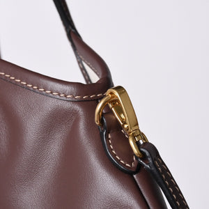 Like new MIU MIU IVY MINI 2WAY bag 5BA281 Calf leather Logo patch Brown Gold hardware Used 4a000385