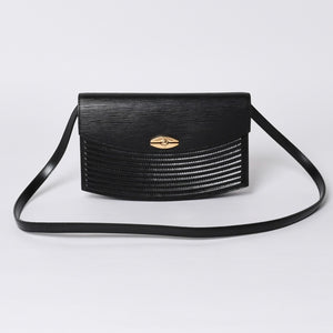 極美品 LOUIS VUITTON ルイヴィトン エピプレブール ショルダーバッグ M52562 エピレザー ブラック ゴールド金具 中古 4a000173