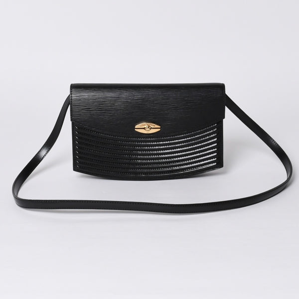 極美品 LOUIS VUITTON ルイヴィトン エピプレブール ショルダーバッグ M52562 エピレザー ブラック ゴールド金具 中古 4a000173