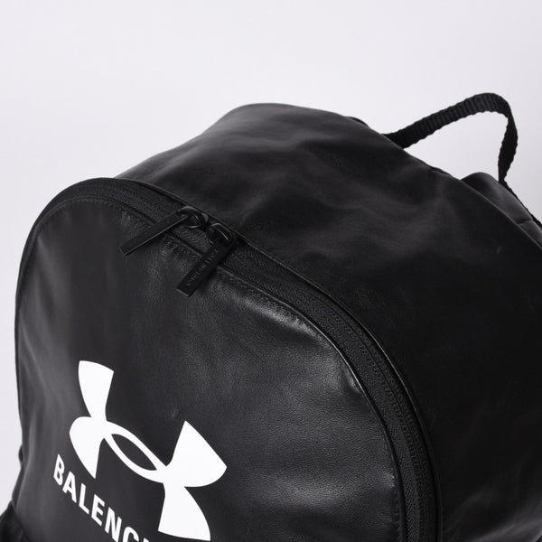 BALENCIAGA UNDER ARMOR Collaboration Rucksack 811748 2ABIM 1000 Black White Good Condition Used 4a001215