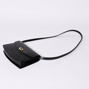 極美品 LOUIS VUITTON ルイヴィトン エピプレブール ショルダーバッグ M52562 エピレザー ブラック ゴールド金具 中古 4a000173