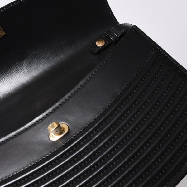 極美品 LOUIS VUITTON ルイヴィトン エピプレブール ショルダーバッグ M52562 エピレザー ブラック ゴールド金具 中古 4a000173