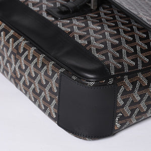 Very good condition GOYARD Granblue MM shoulder bag canvas calfskin black used 4a001230