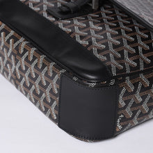 画像をギャラリービューアに読み込む, 極美品 GOYARD ゴヤール グランブルーMM ショルダーバッグ キャンバス カーフスキン ブラック 中古 4a001230