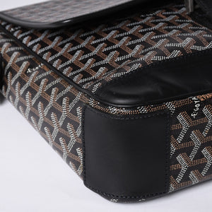 Very good condition GOYARD Granblue MM shoulder bag canvas calfskin black used 4a001230