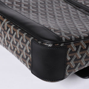 Very good condition GOYARD Granblue MM shoulder bag canvas calfskin black used 4a001230