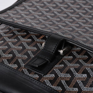 Very good condition GOYARD Granblue MM shoulder bag canvas calfskin black used 4a001230