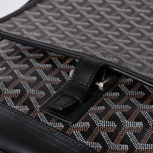 画像をギャラリービューアに読み込む, 極美品 GOYARD ゴヤール グランブルーMM ショルダーバッグ キャンバス カーフスキン ブラック 中古 4a001230