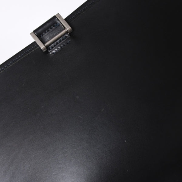 Very good condition GOYARD Granblue MM shoulder bag canvas calfskin black used 4a001230