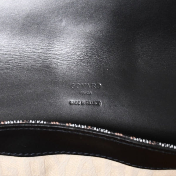 Very good condition GOYARD Granblue MM shoulder bag canvas calfskin black used 4a001230